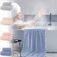thumbnail image 1 of Xihbxyly Juego de Toallas de Pana, Material Suave y Grueso, Toalla de Baño de Alta Absorción, Elegante Diseño de Rayas, Decoración Cálida para El Baño, Apto para Uso Diario, Juego de 2 Piezas, 75 X 3, 1 of 7