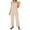 Beige, variant on Women Summer Sleeveless Linen Black Bib Overalls Baggy Capri Jumpsuits With Pockets Womens Petite Romper Ribbed Jumpsuit for Women Womens Jumpsuit Dressy Romper Dress Long Pants Rompers for Women