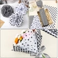 thumbnail image 5 of 100 Sheets Black White Tissue Paper Star Dots Stripes Waves Print Bulk Gift Wrapping Paper for Gift Wrapping DIY Crafts Birthday Halloween Christmas Party Gift Decoration 19.7 ×13.8 Inch, 5 of 6