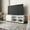 White, variant on Open storage for electronics | Enhances modern living space aesthetics | Hides accessories in door cabinet