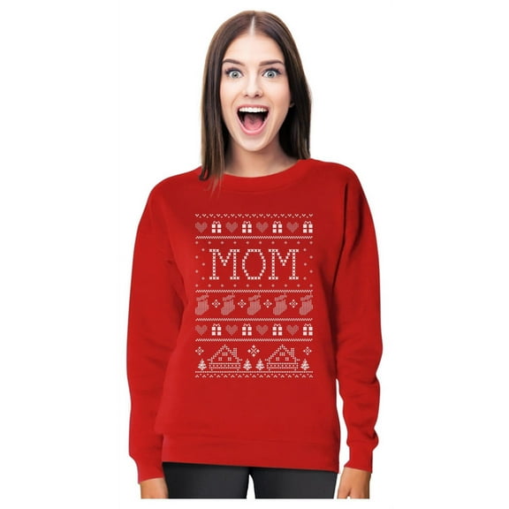 Tstars Women's Funny Christmas Sweatshirt Gift for Mom, Holiday Humor Xmas Party Shirt