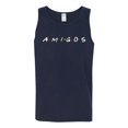 thumbnail image 2 of Friends Amigos Parody Pop Mens Graphic Tank Top, Navy, X-Large, 2 of 3