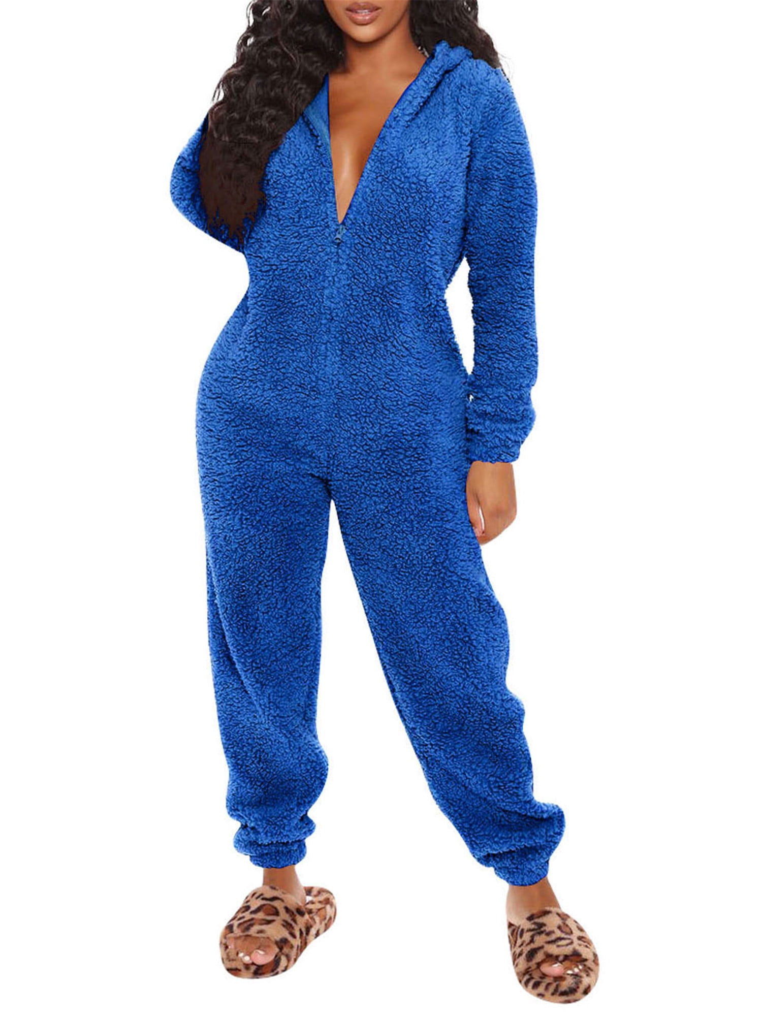 Jumpsuit and hooded pajamas
