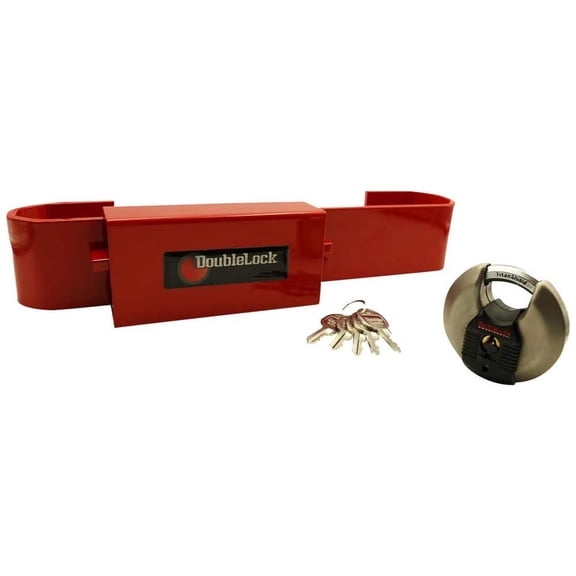 OX Jr, Bundle, Heavy Duty Steel Container and Trailer Lock with CRAB Discus Lock, 7 lbs.
