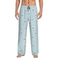 thumbnail image 2 of Kdxio Milk Tea Print Men's Sleep Pajama Pant Lounge Pants with Pockets, 2 of 8
