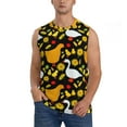 thumbnail image 2 of Lsque Farm Goose Print Men's Cotton Blend Sleeveless Muscle Shirts (S-3XL)- Moisture Wicking, Odor Protection, UPF 30+,X-Large, 2 of 8