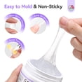 thumbnail image 5 of SAVILAND Solid Builder Nail Gel - 60g/2.02oz Non-Sticky 3D Nail Gels Sculpting Gel for Art Hand Carving Glue Extension with Sequins Chrome Powder DIY Nails Art Salon Home, Beginner Friendly, 5 of 8