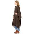 thumbnail image 3 of Woman Within Plus Size Fringed Cape Sweater, 3 of 5
