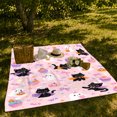 thumbnail image 7 of Playful Black Cats Friendly Ghosts Halloween, Playful Pet Portrait Pattern, Warm Flannel Blanket for Kitchen and Dining Room, Cat Lovers Halloween Gift, Pet Lover Home Decor, 7 of 7