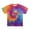 Purple, variant on LIIPEE Men T Shirts Casual Crew Neck Short Sleeve Spiral Stripe Printed T Shirt Male Colorful Tie Dye Fashion Tees Comfortable Soft Breathable Daily Clothing,Purple,L