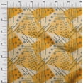 thumbnail image 2 of oneOone Rayon Ucla Gold Fabric Triangle Geometric Sewing Material Print Fabric By The Yard 56 Inch Wide, 2 of 5