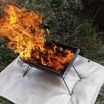 thumbnail image 5 of Alfombrilla para fogones de 20 ", estufa de leña debajo de la parrilla, alfombrilla para cubierta, barbacoa, suelo ignífugo, tienda de campaña, protección aislante, 5 of 5