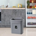 thumbnail image 3 of Contenedor de basura para colgar en la pared, con tapa hermética, inodoro y reciclable. Gris, 3 of 8