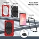 thumbnail image 3 of Funda Resistente a Golpes para Samsung Galaxy Tab S11, Funda Protectora de Silicona + Capa de PC Anti Caída con Asa Giratoria de 360°, Soporte, Correa para el Hombro, Rojo, para Galaxy Tab S11, 3 of 9