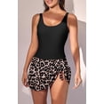 thumbnail image 2 of One Piece Swimdress Swimsuits for Women Tummy Control Swim Dresses Skirt Bathing Suit, 2 of 5