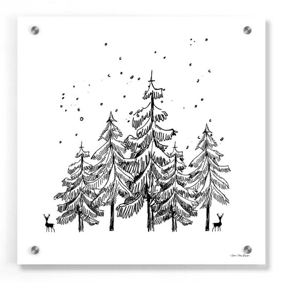 Epic Art 'Winter Time' by Seven Trees Design, Acrylic Glass Wall Art, 36"x36"