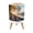 Color 4, variant on Small Trash Can with Lid Sunrise By Lake 1.8 Gallon Dog Proof Trash Can Round Garbage Can Waste Bin Wastebasket for Bathroom Bedroom Living Room