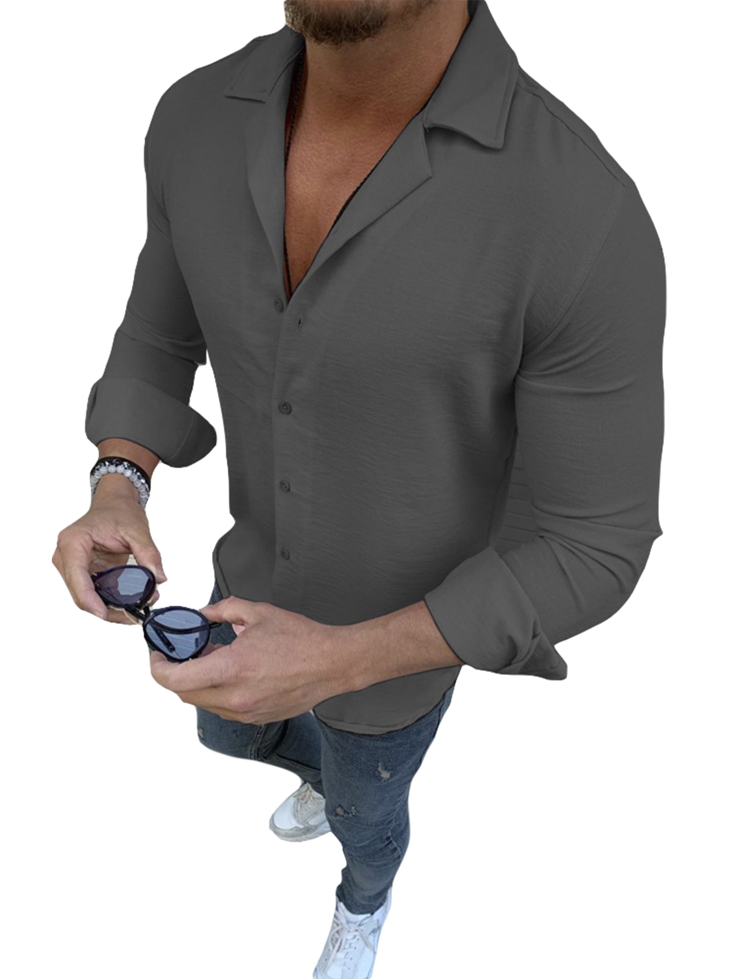 mens plus size dress shirts