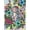 color9, variant on Boho 160-Tile American Mahjong Set, Cute Cartoon Monkey Floral Jungle Colorful Blossoms Large Engraved Acrylic Tiles with Travel Case Dice, Complete Mah Jongg Game for Clubs Family Night