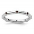 thumbnail image 3 of Auriga Fine Jewelry 925 Sterling Silver Garnet Ring for Women Size 8, 3 of 6