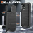 thumbnail image 3 of LeYi Dual Layer Protective Case with Screen Protectors for Motorola Moto G 2023 5G, Black, 2 Pack, 3 of 9