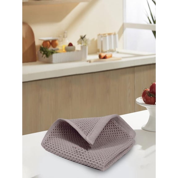 WNFJR Cotton Dish Cloth Dish Rag, Waffle Weave Kitchen Dish Towel, Soft Dish Cloth for Washing Dishes, Absorbent Kitchen Hand Towel Washcloth(1 Pcs)