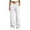 White, variant on AherBiu Yoga Pants for Women Crossover Waisted Straight Wide Leg Baggy Loose Fitted Athletic Workout Pants with Pockets