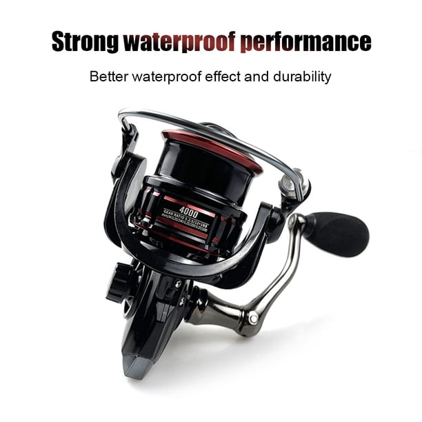 Carrete de pesca de fibra de carbono 5.2/1 Ratio de velocidad Rueda giratoria Gear Gear (7000) Ehuebsd Para estrenar
