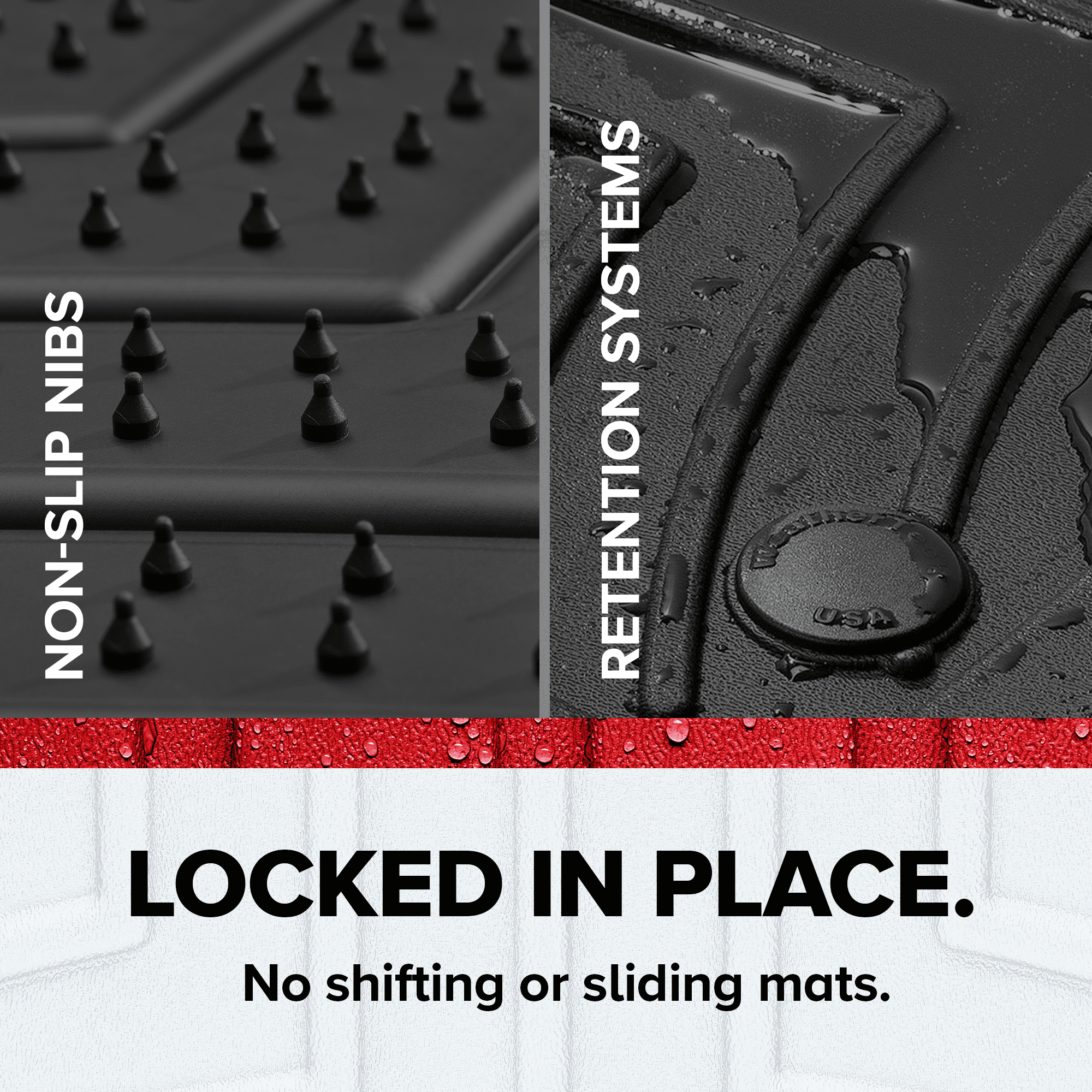 WeatherTech FloorLiner HP Custom Fit Floor Mats compatible with Subaru Forester, Forester Wilderness - 2nd Row, Cocoa