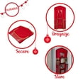 thumbnail image 4 of Simplify 8 Compartment Hanging Holiday Gift Wrap Organizer in Red Polyester, 4 of 10