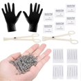 thumbnail image 4 of Stainless Steel Piercing Kit - 140pcs Nose Lip Tongue Eyebrow Industrial Barbell Belly Button Rings, 4 of 5