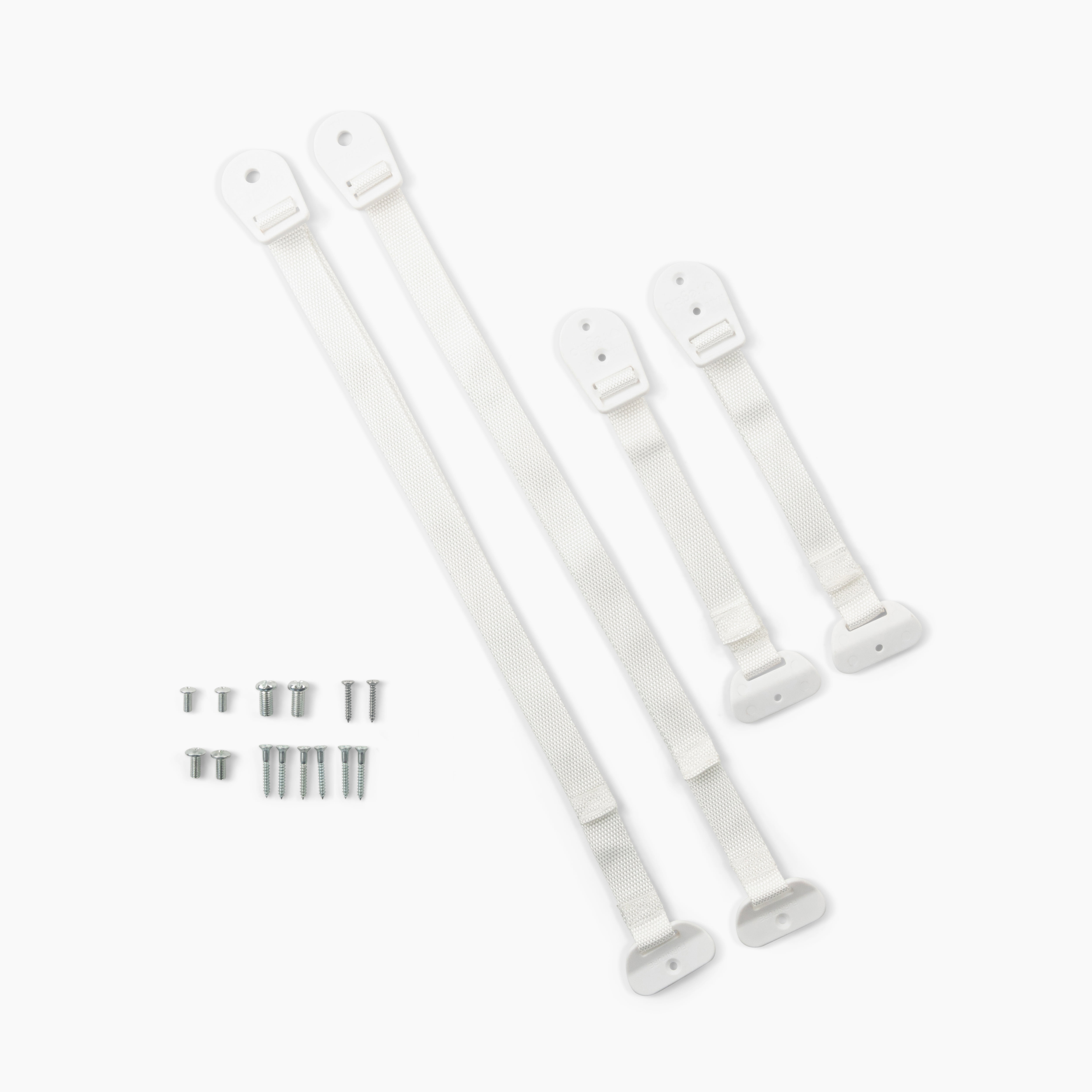 Regalo Anti-Tip Furniture Anchors for Child Safety, Furniture & TV Safety Straps for Dressers, Cabinets & TVs, 2 Pack