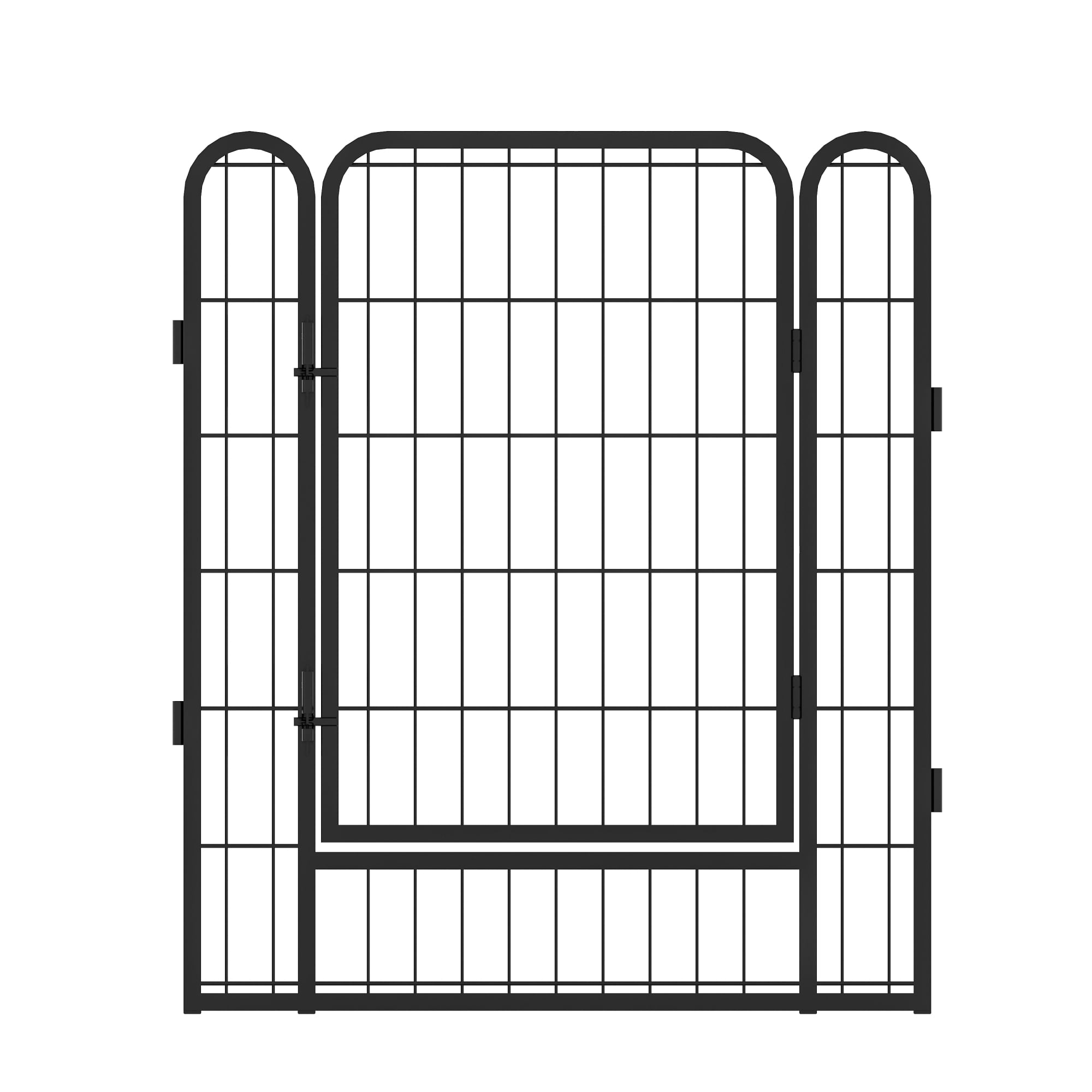 6 Panels Metal Dog Playpen with door,31.7"H Dog Fence Pet Exercise Pen for Outdoor, Indoor