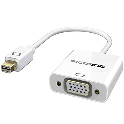 ZQ House 1080P Mini DisplayPort to VGA Cable Adapter Durable Color : White