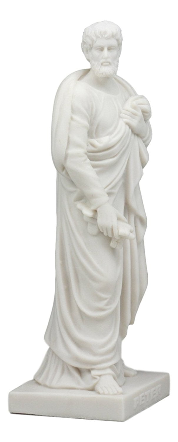 Ebros Bertel Thorvaldsen Copenhagen Museum Reproduction Of Jesus' Twelve Apostles And Disciples Statue 8' Tall Inspirational Christian Catholic Figurine (Apostle Peter)