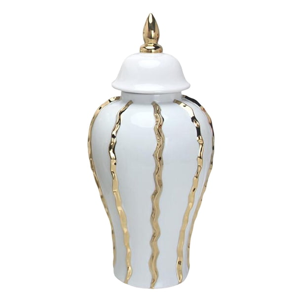 Tarro de para jengibre, florero de cerámica, soporte para , tarro decorativo de delicada para , tarro de almacenamien