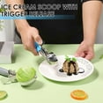 thumbnail image 4 of Ikoopy 2Pcs Ice Cream Scoop Stainless Steel Cookie Scoops Set Rustproof Cupcake Measuring Scoop Comfortable Grip Portion Scoop Set Easy to Clean Cupcake Scoop for Ice Cream, 4 of 10