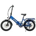 thumbnail image 3 of GOTRAX F2V2 Folding 20" Electric Bike for Adults, 7-Speed, 20 mph&50 Mile, 300 lb Max Load, Blue, 3 of 17