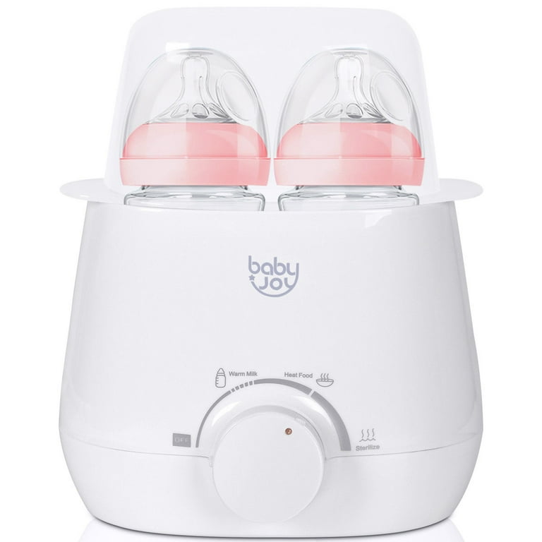 Baby-Joy Portable Double Feeding Baby Bottle Warmer, Milk Heater