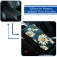 thumbnail image 5 of Daisy Car Armrest Pad Armrest Accessories Soft Comfortable Furry Printed 12.5x8.2 Inch Armrest Accessory, 5 of 6