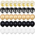 thumbnail image 3 of 40 globos de látex con confeti de oro rosa de 12 pulgadas, decoraciones para fiestas de cumpleaños para niños, adultos, niños y niñas, suministros para baby shower y bodas, 3 of 5