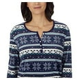 thumbnail image 2 of Nautica Womens 2 Piece Fleece Pajama Sleepwear Set (Medium, Mixed Blue), 2 of 3