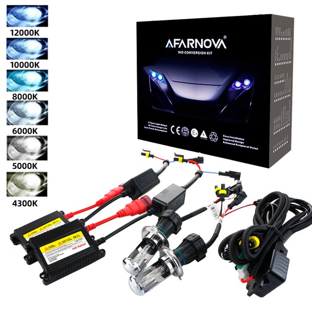 Kit de balasto delgado de xenón, Bombilla de faro de xenón HID de 12V, H1, H3, H11, H7, 4300k, 6000k, reemplazo de lámpara halógena, h7, 35W, 55W