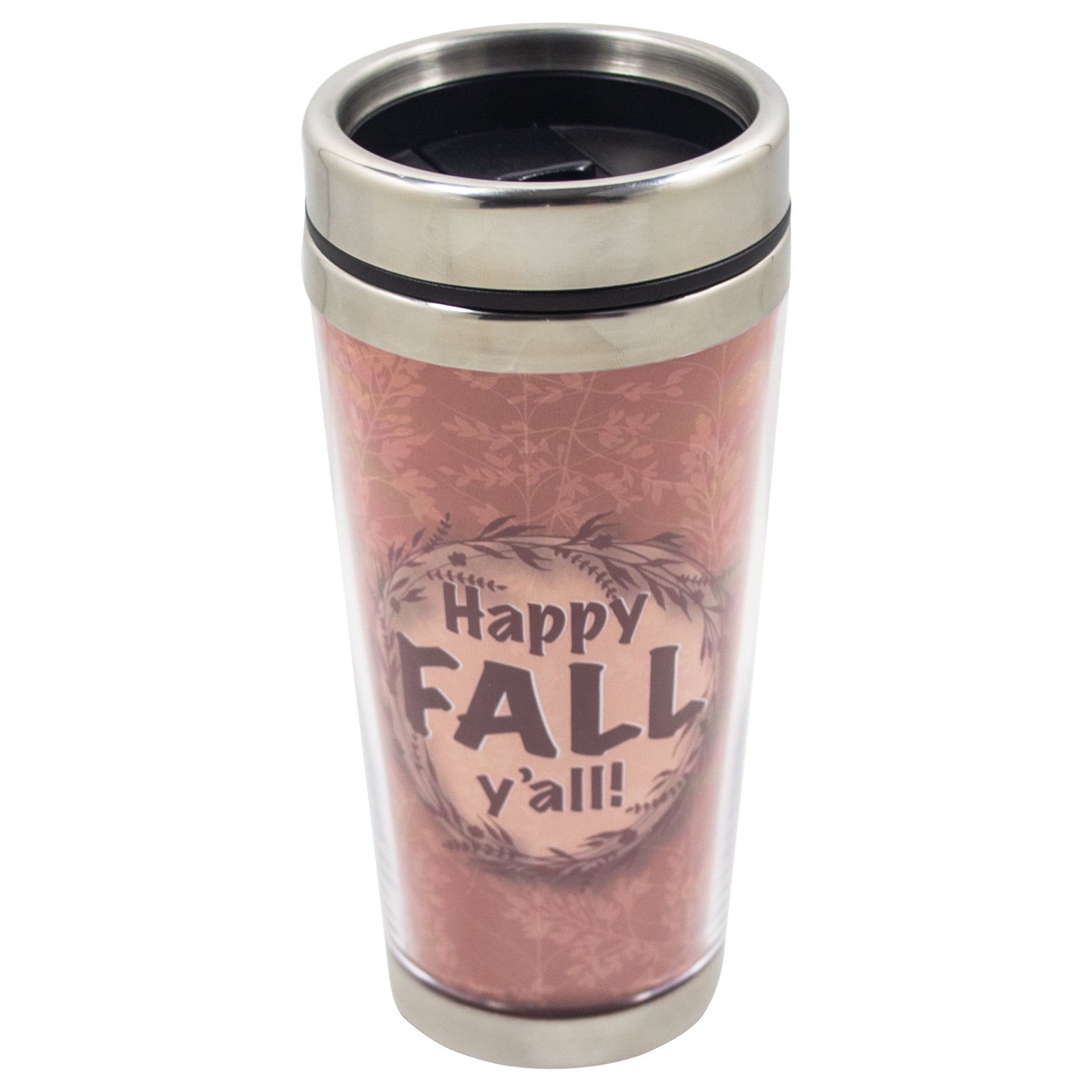 Details about   Happy Fall Plastic Tumbler Travel Cup Mug For Coffee Tea Drinks New 