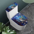 thumbnail image 2 of HELLHERO Owl Pattern Cozy for Bathroom Accessories Fits All Toilet Shapes Toilet Cover Soft Universal Elastic Installation, 2 of 8