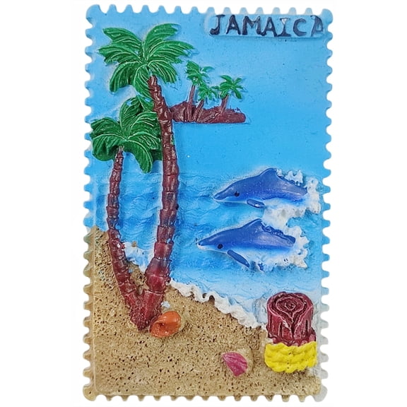 Jamaica  3D Fridge Magnet Souvenir Gift,Resin Handmade Jamaica Refrigerator Magnet Home Decoration Collection