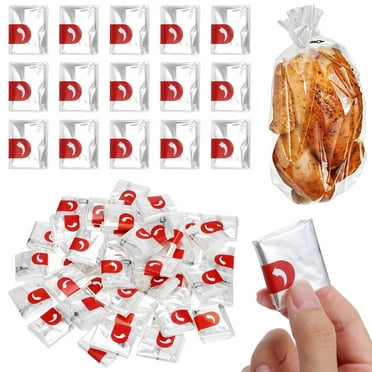 Melantax 50 pieces of baking bags microwave bags toast bags high temperature cooking bags (white)