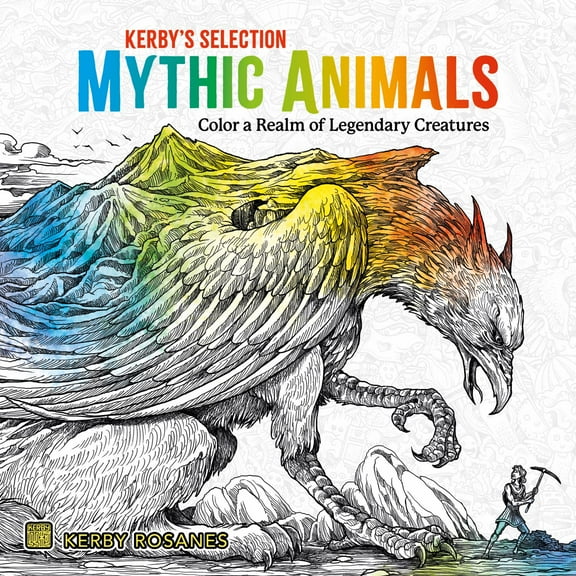 Mythic Animals: Color a Realm of Legendary Creatures, 96 pages (Paperback)