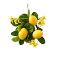 thumbnail image 2 of Bcylexb Summer Lemon Wreath for Front Door, 7.9" Artificial Lemons Wreath Floral Door Wreath Spring Decor for Wall Window Porch Patio, 2 of 6