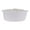 White L, variant on Unique Bargains 1 Pack Woven Storage Basket Bin with Handle for Clothes, Shoes White L